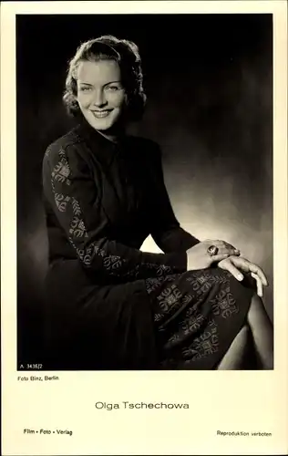 Ak Schauspielerin Olga Tschechowa, Portrait
