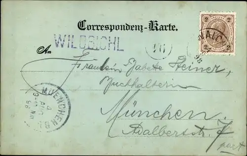 Mondschein Ak Wildbüchl in Tirol, Gesamtansicht