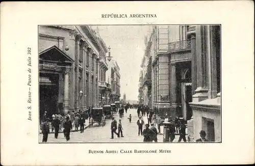 Ak Buenos Aires Argentinien, Calle Bartolome Mitre