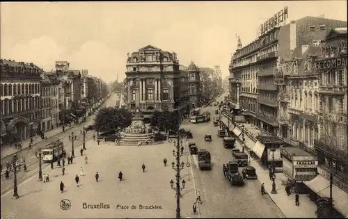 Ak Bruxelles Brüssel, Place de Brouckère, Metropole