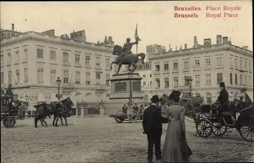 Ak Bruxelles Brüssel, Place Royale