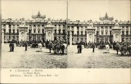 Stereo Ak Madrid Spanien, Le Palais Royal