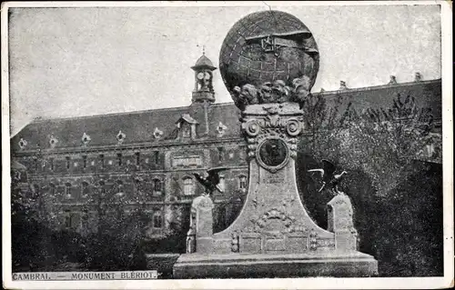 Ak Cambrai Nord, Monument Blériot