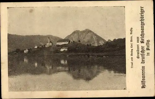 Ak Ústí nad Labem Aussig an der Elbe, Ort mit Umgebung