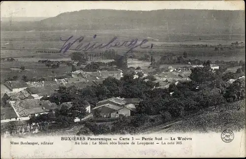 Ak Buxerulles Buxières sous les Côtes Marne, Panorama