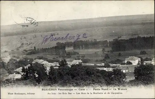 Ak Buxières Meuse, Vue Panoramique, La Woevre