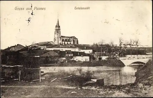 Ak Pannes Meurthe et Moselle, Totale