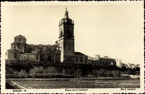 Ak Guadix Andalusien Spanien, Paseo de la Catedral