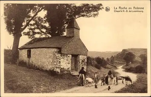 Ak La Roche en Ardenne Wallonien Luxemburg, Chapelle N.-D. du Luxembourg