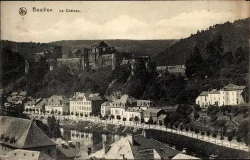 Ak Bouillon Luxemburg, Le Chateau, Schloß, Ortschaft