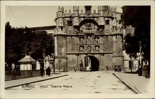 Ak Burgos Kastilien und León, Arco Santa Maria