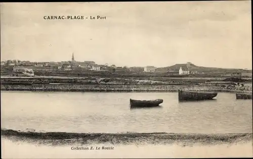 Ak Carnac Plage Morbihan, Le Port