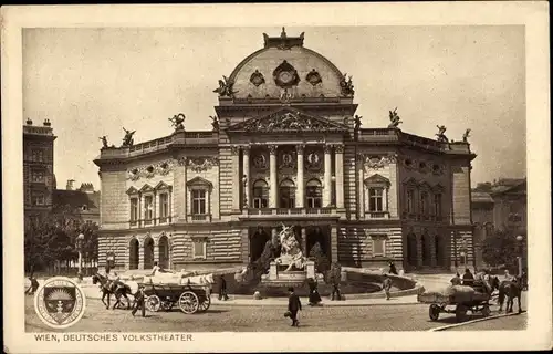 Ak Wien 7 Neubau, Deutsches Volkstheater