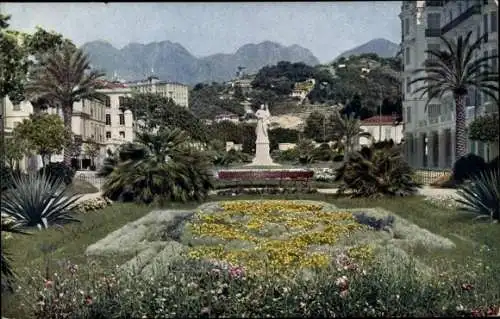 Ak Menton Alpes Maritimes, Le Jardin Public