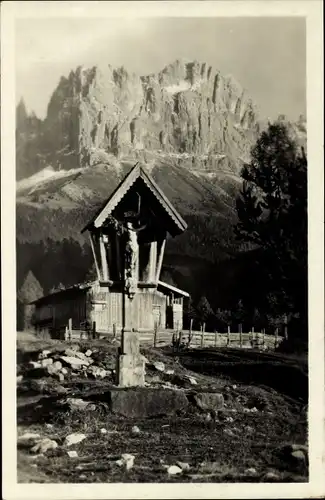 Ak Catinaccio Rosengarten Trentino Alto Adige Südtirol, Cipriano, Kreuz, Col Catinaccio