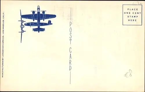 Künstler Ak Jusmet, US Amerikanisches Militärflugzeug, Keep em Flying, Lockheed B 14 Hudson Bomber