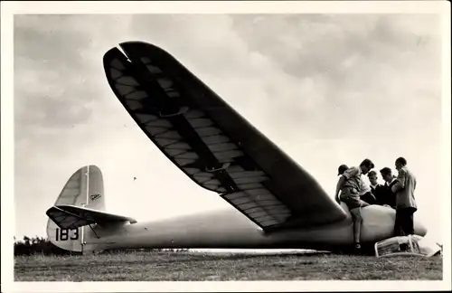 Ak Segelflugzeug, Zweefvliegen, Jeugd en Luchtvaartserie