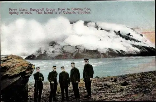 Ak Alaska USA, Perry Island, Bogosloff Group, rose in Behring Sea 1906,