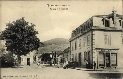 Ak Plainfaing Vosges, Centre du Village