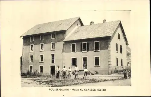 Ak Foussemagne Territoire de Belfort, Moulin G. Grasser Feltin