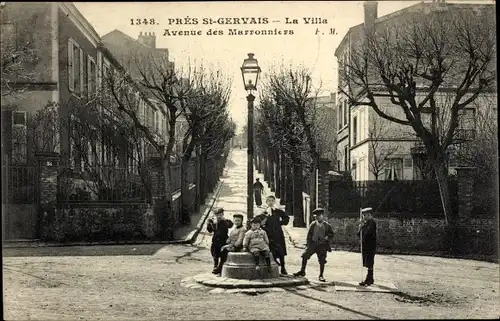 Ak Le Pré Saint Gervais Seine Saint Denis, La Villa, Avenue des Marronniers
