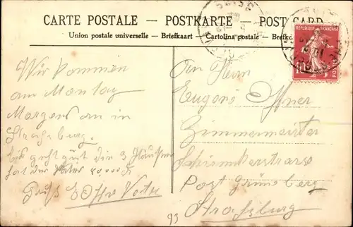 Ak Le Pré Saint Gervais Seine Saint Denis, La rue de Paris et l'usine Gladiator