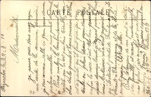 Ak Pézarches Seine et Marne, L'Entrée du Pays