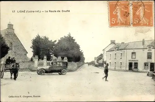 Ak Ligné Loire Atlantique, La Route de Couffé