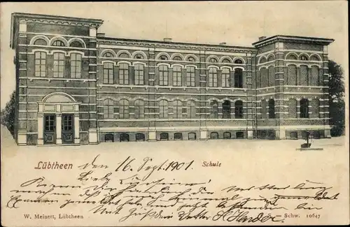Ak Lübtheen in Mecklenburg, Schule