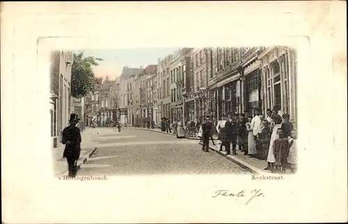 Ak 's Hertogenbosch Nordbrabant Niederlande, Kerkstraat