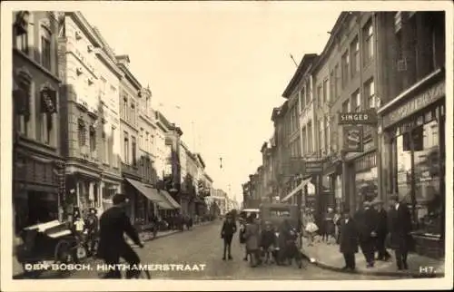 Ak 's Hertogenbosch Den Bosch Nordbrabant Niederlande, Hinthamerstraat, Singer Handlung