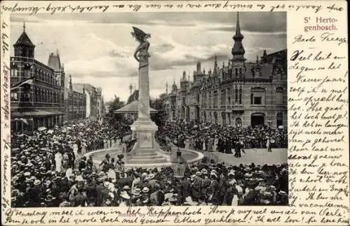 Ak ’s Hertogenbosch Nordbrabant Niederlande, Denkmal