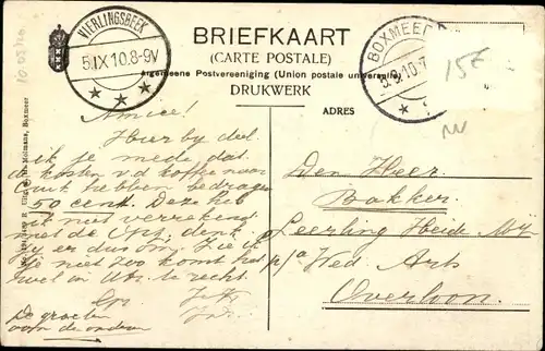 Ak Boxmeer Nordbrabant Niederlande, Teilansicht der Ortschaft