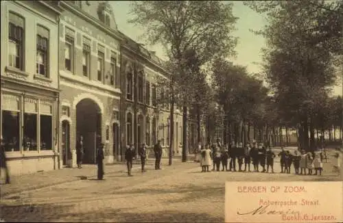 Ak Bergen op Zoom Nordbrabant Niederlande, Antwerpsche Straat