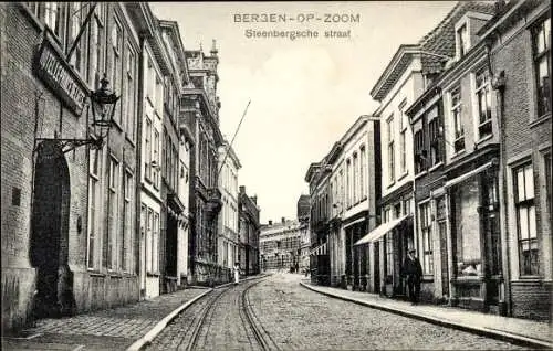 Ak Bergen op Zoom Nordbrabant Niederlande, Steenbergsche straat