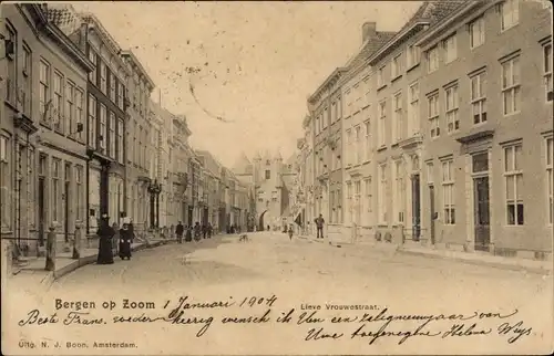 Ak Bergen op Zoom Nordbrabant Niederlande, Lieve Vrouwestraat