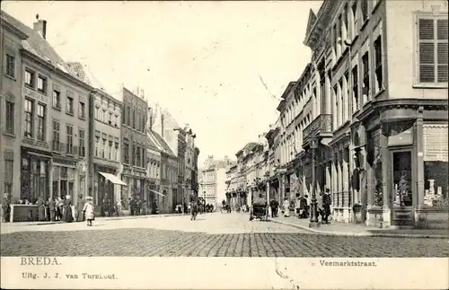 Ak Breda Nordbrabant Niederlande, Veemarktstraat