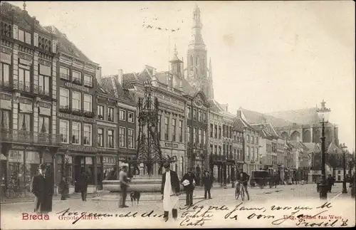 Ak Breda Nordbrabant, Groote Markt