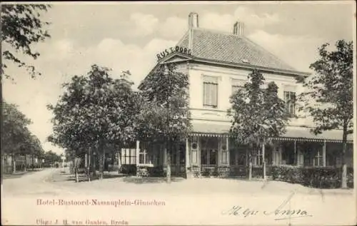 Ak Ginneken en Bavel Nordbrabant, Hotel-Rustoord-Nassauplein