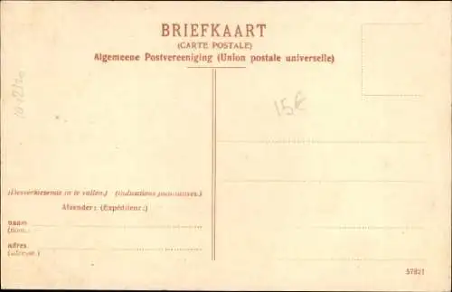 Ak Breda Nordbrabant Niederlande, Stationsplein