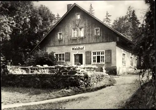 Ak Venusberg Drebach im Erzgebirge, Pension Waldhof, Außenansicht