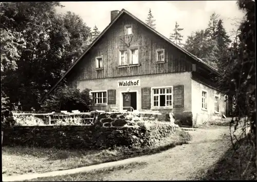 Ak Venusberg Drebach im Erzgebirge, Pension Waldhof, Außenansicht