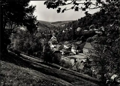 Ak Pobershau Marienberg im Erzgebirge, Gesamtansicht