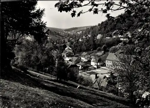 Ak Pobershau Marienberg im Erzgebirge, Gesamtansicht