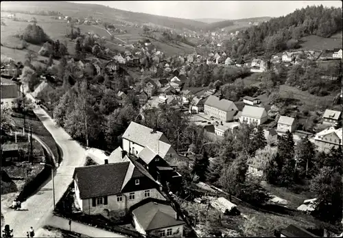 Ak Pobershau Marienberg im Erzgebirge, Blick auf die Stadt