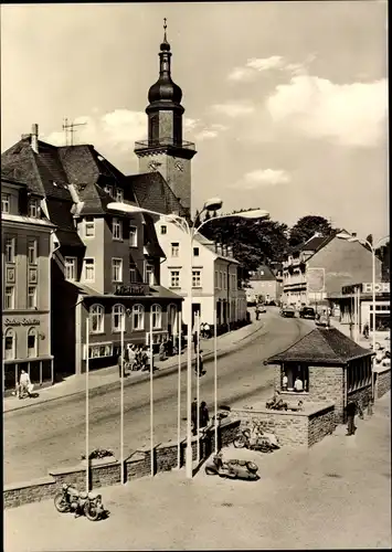 Ak Thum im Erzgebirge Sachsen, Markt, Kirchturm