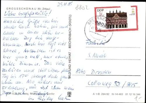 Ak Großschönau in der Oberlausitz Sachsen, Umgebindehäuser
