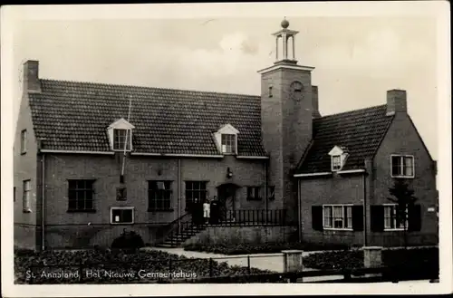 Ak Sint Annaland Zeeland Niederlande, Het Nieuwe Gemeentehuis