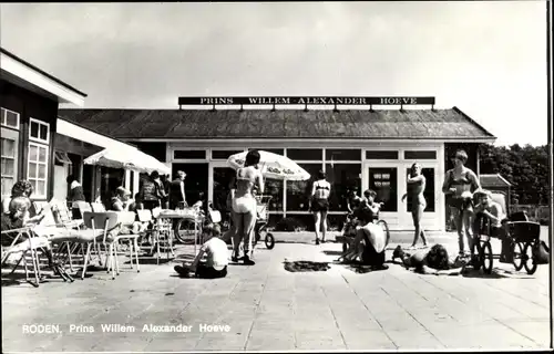 Ak Roden Drenthe Niederlande, Prins Willem Alexander Hoeve, Terrasse