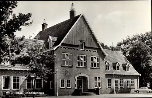 Ak Weerselo Overijssel, Gemeentehuis